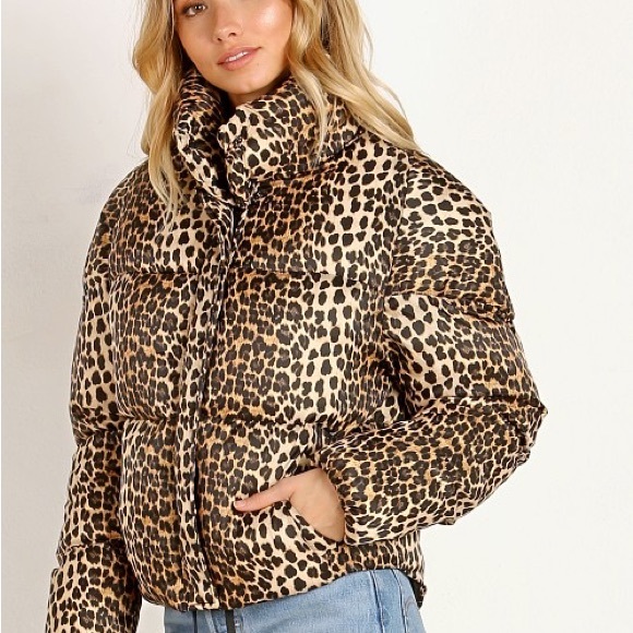 Apparis Paula Leopard Puffer - Size Medium - Picture 3 of 7